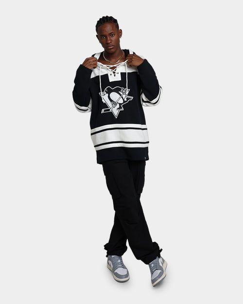 47 Brand Pittsburgh Penguins Superior Lacer Hoodie Jet Black