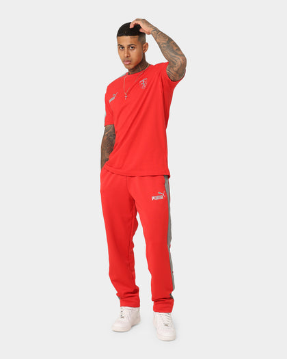Puma X Ferrari Motorsports Race MT7 Monochrome T-Shirt Rosso Corsa