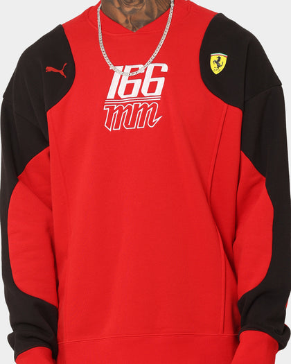 Puma X Ferrari Motorsports Race Statement Sweat Crewneck Rosso Corsa