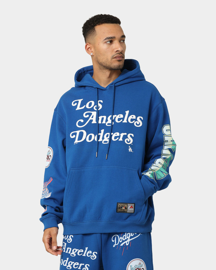 Majestic Athletic Los Angeles Dodgers Puff Print Patch Hoodie Royal