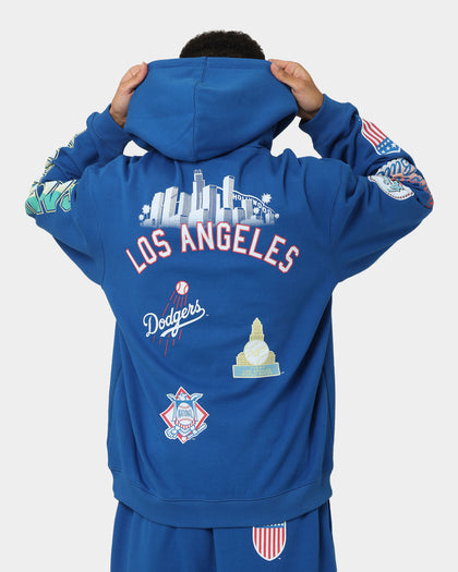 Majestic Athletic Los Angeles Dodgers Puff Print Patch Hoodie Royal