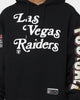 Majestic Athletic Las Vegas Raiders Puff Print Patch Hoodie Faded Black
