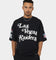 Majestic Athletic Las Vegas Raiders Puff Print Patch Oversized T-Shirt Faded Black