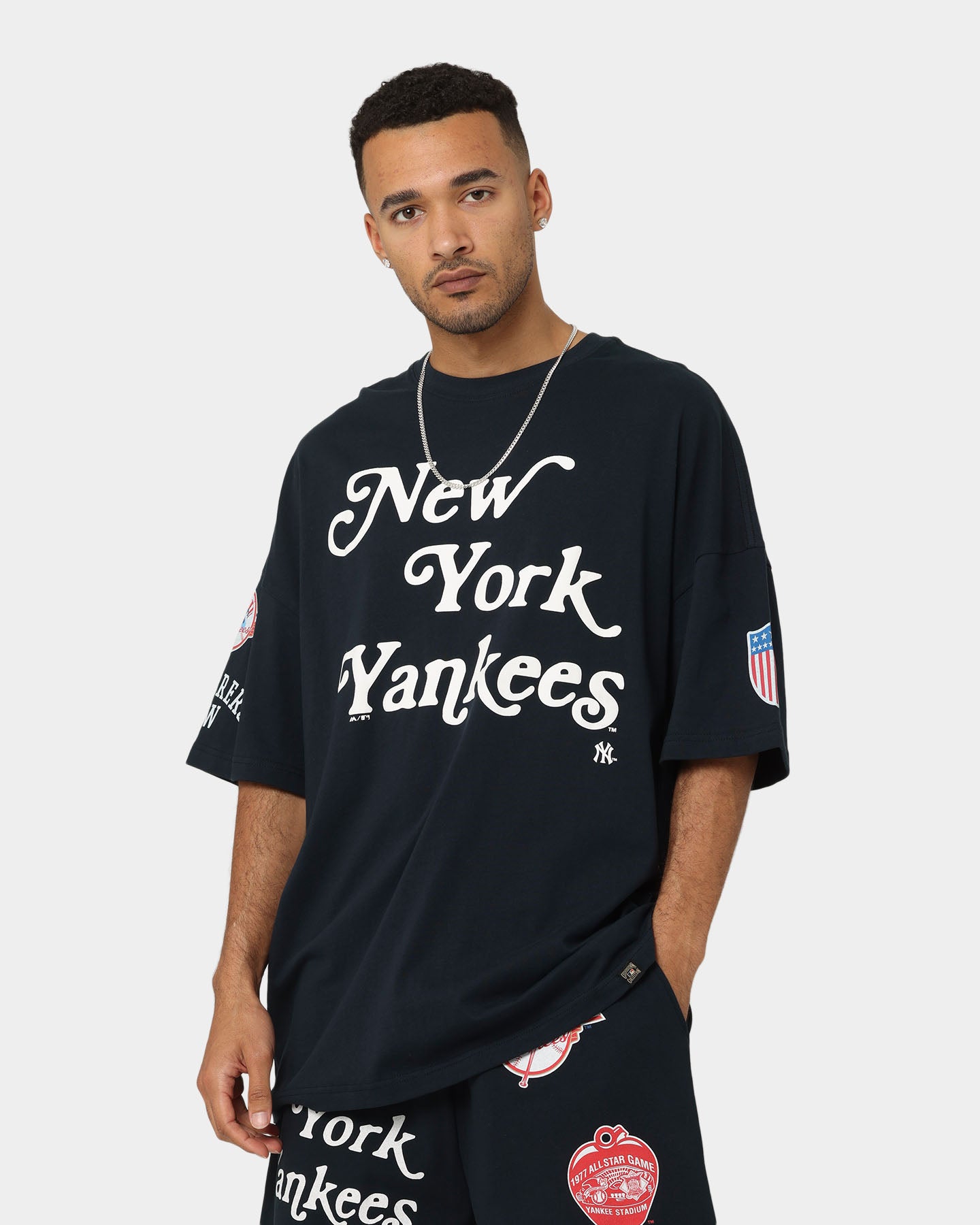 Majestic Athletic New York Yankees Puff Print Patch Oversized T