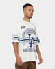 Majestic Athletics Los Angeles Dodgers Champion Arch Stripe Oversized T-Shirt Optic White