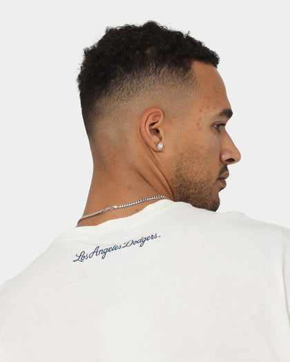 Majestic Athletics Los Angeles Dodgers Champion Arch Stripe Oversized T-Shirt Optic White