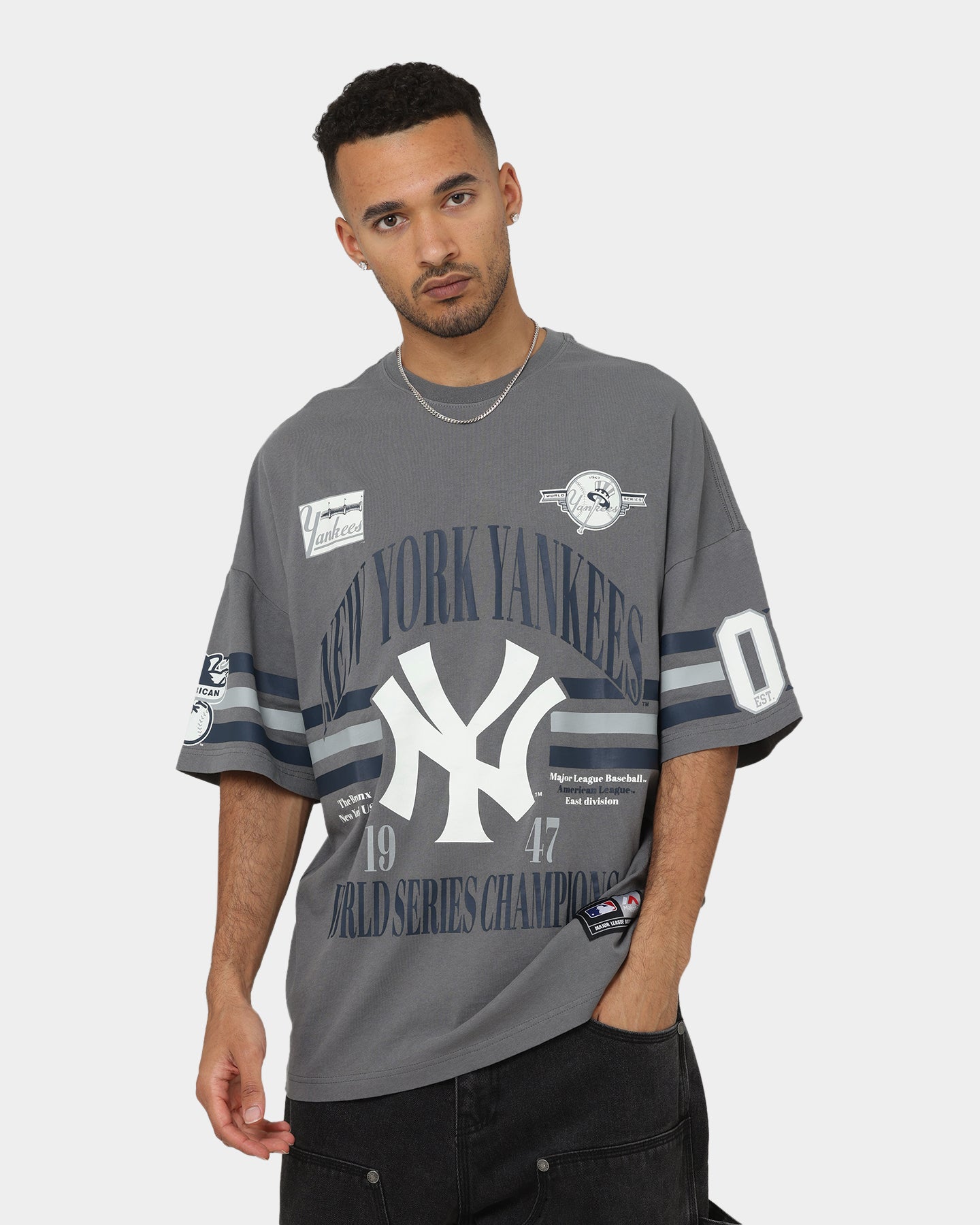 Majestic Athletic New York Yankees Champion Arch Stripe Oversized