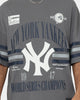Majestic Athletic New York Yankees Champion Arch Stripe Oversized T-Shirt Gunmetal Grey