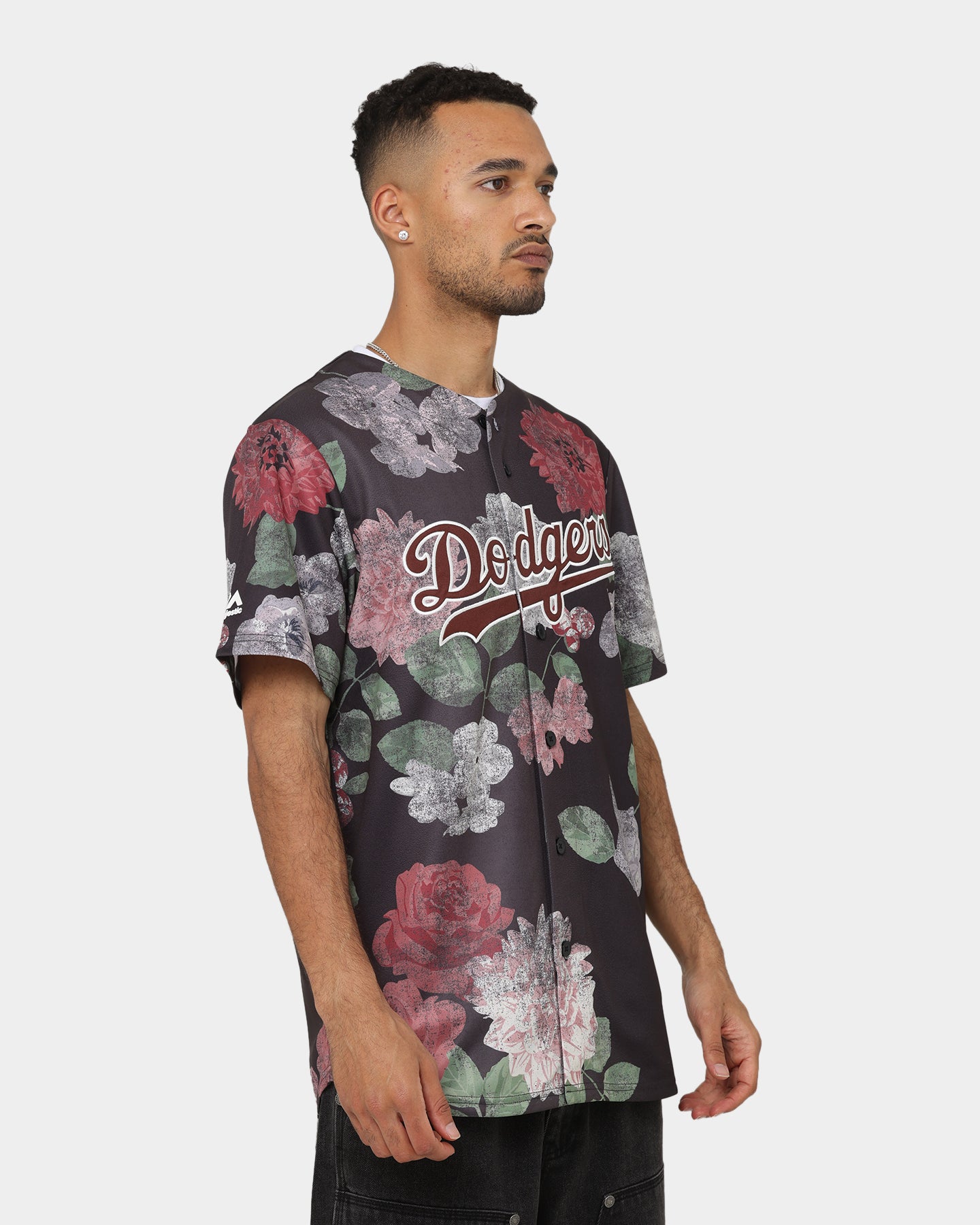Majestic Athletic Los Angeles Dodgers Floral Wordmark Rep Jersey