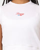 Tommy Jeans Women's TJW Crop RWB Script Tank Top White