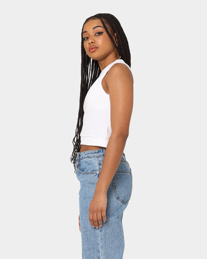 Tommy Jeans Women's TJW Crop RWB Script Tank Top White