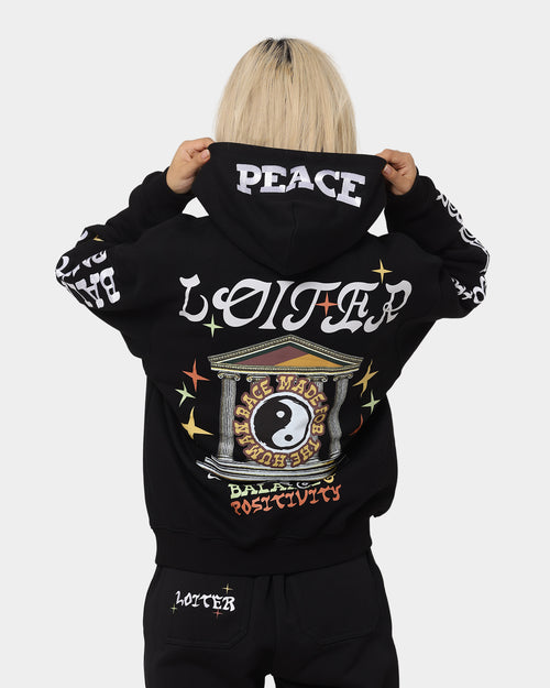 Loiter Peace Walker Hoodie Black