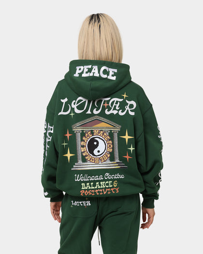 Loiter Peace Walker Hoodie Green