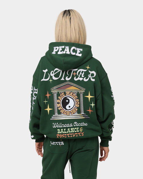 Loiter Peace Walker Hoodie Green