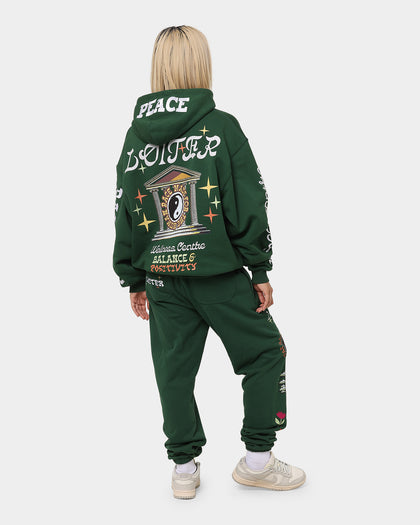 Loiter Peace Walker Hoodie Green