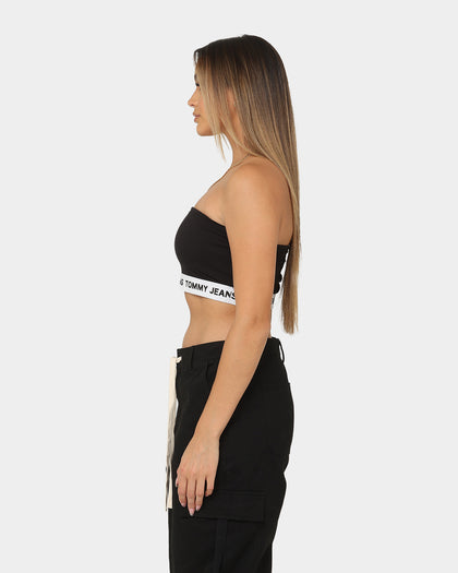 Tommy Jeans Women's TJW Logo Waistband Bandeau Black