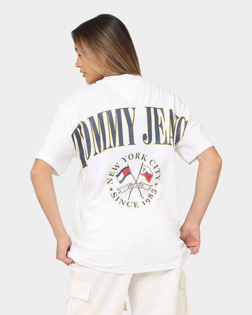 Tommy Jeans Women's TJW Oversized Modern Prep 2 T-Shirt White