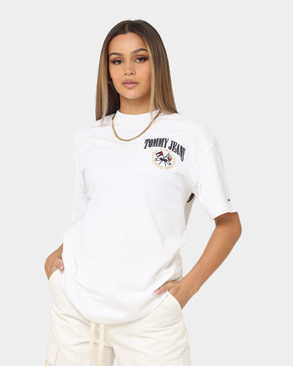 Tommy Jeans Women's TJW Oversized Modern Prep 2 T-Shirt White