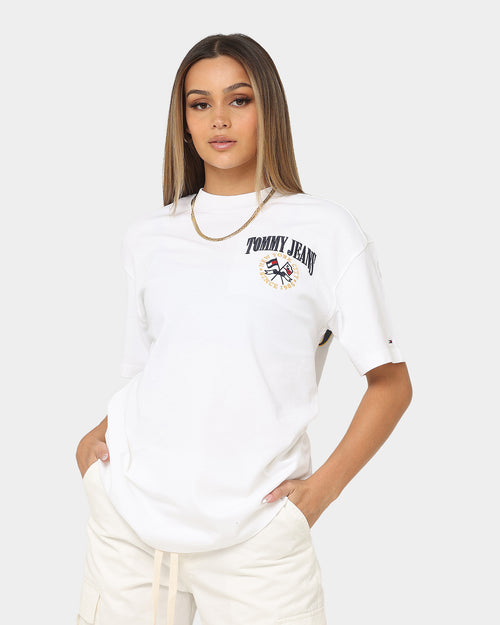 Tommy Jeans Women's TJW Oversized Modern Prep 2 T-Shirt White