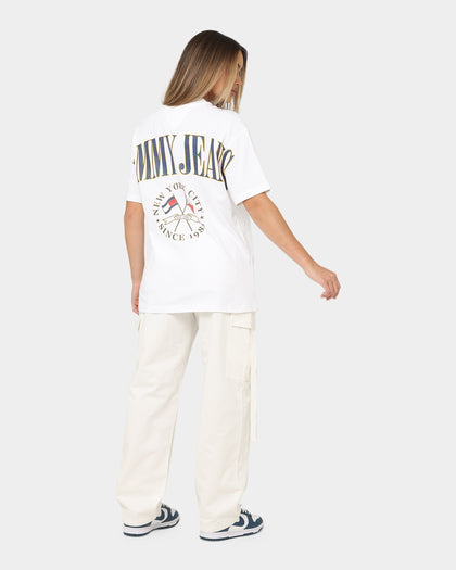 Tommy Jeans Women's TJW Oversized Modern Prep 2 T-Shirt White