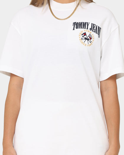 Tommy Jeans Women's TJW Oversized Modern Prep 2 T-Shirt White