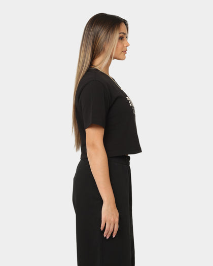 Tommy Jeans Women's TJW Super Crop Modern Prep 1 T-Shirt Black