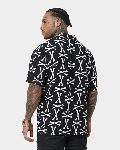 Saint Morta Boneyard Short Sleeve Shirt Black/White