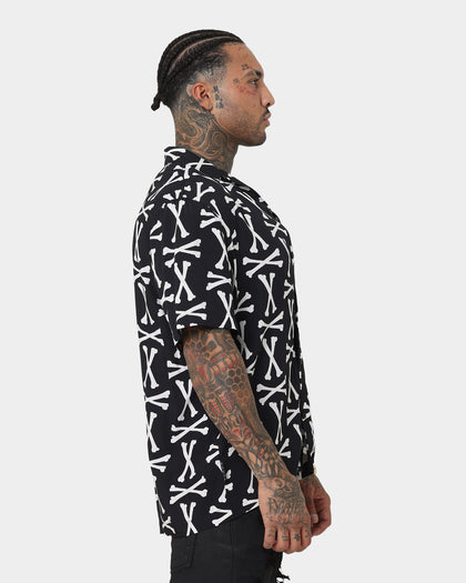 Saint Morta Boneyard Short Sleeve Shirt Black/White