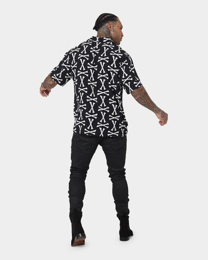 Saint Morta Boneyard Short Sleeve Shirt Black/White