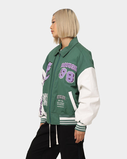 Loiter Ethereal Varsity Jacket Green