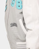 Loiter Ethereal Varsity Jacket Light Grey