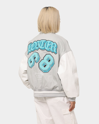 Loiter Ethereal Varsity Jacket Light Grey