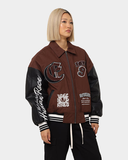 Loiter Ethereal Varsity Jacket Brown