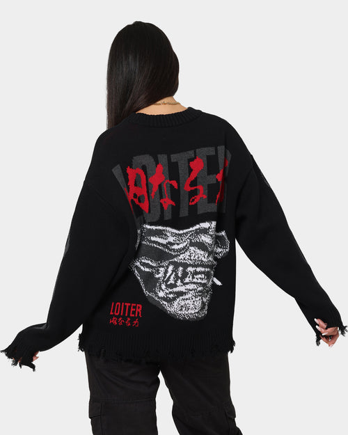 Loiter Honour Knit Sweater Black
