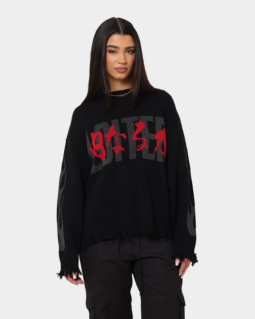 Loiter Honour Knit Sweater Black