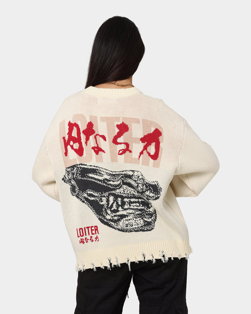 Loiter Honour Knit Sweater Off White