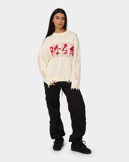 Loiter Honour Knit Sweater Off White