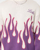 Loiter Inferno Knit Sweater White/Purple