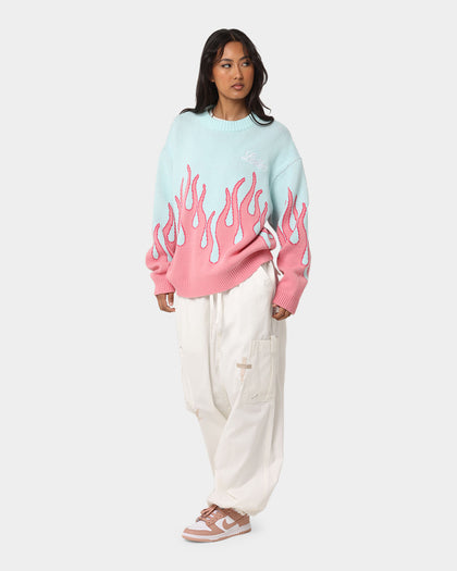 Loiter Inferno Knit Sweater Blue