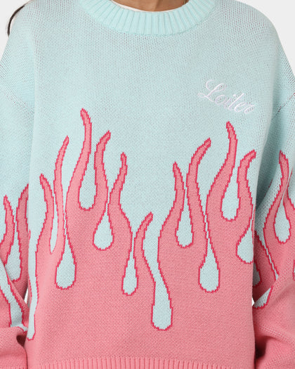 Loiter Inferno Knit Sweater Blue