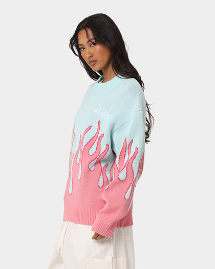 Loiter Inferno Knit Sweater Blue