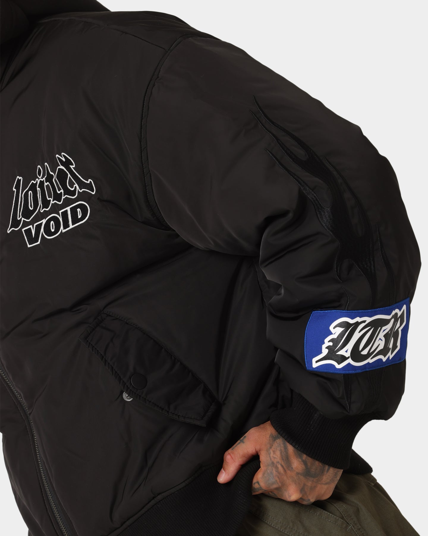 Loiter Void Bomber Jacket Black | Culture Kings US