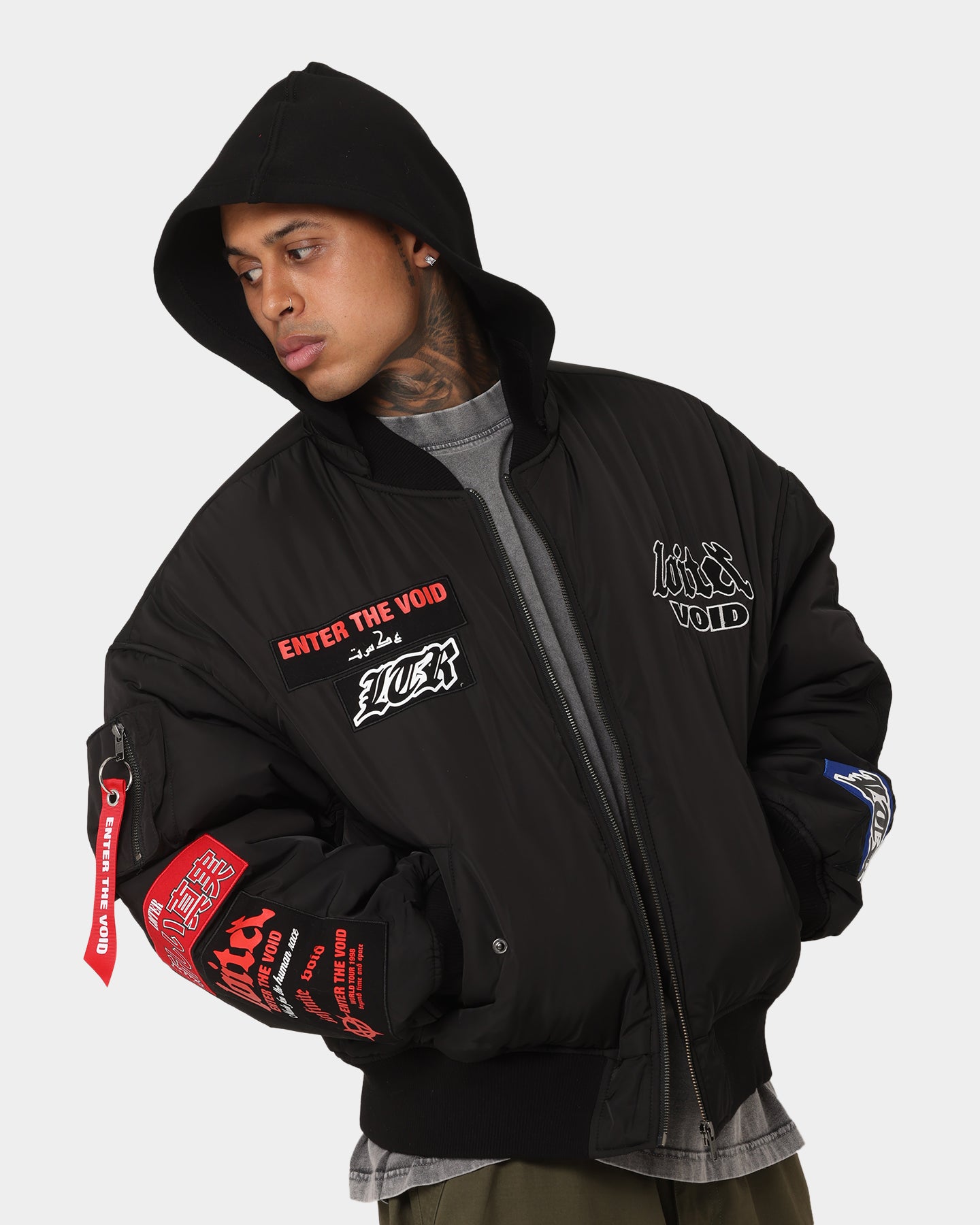 Loiter Void Bomber Jacket Black | Culture Kings US