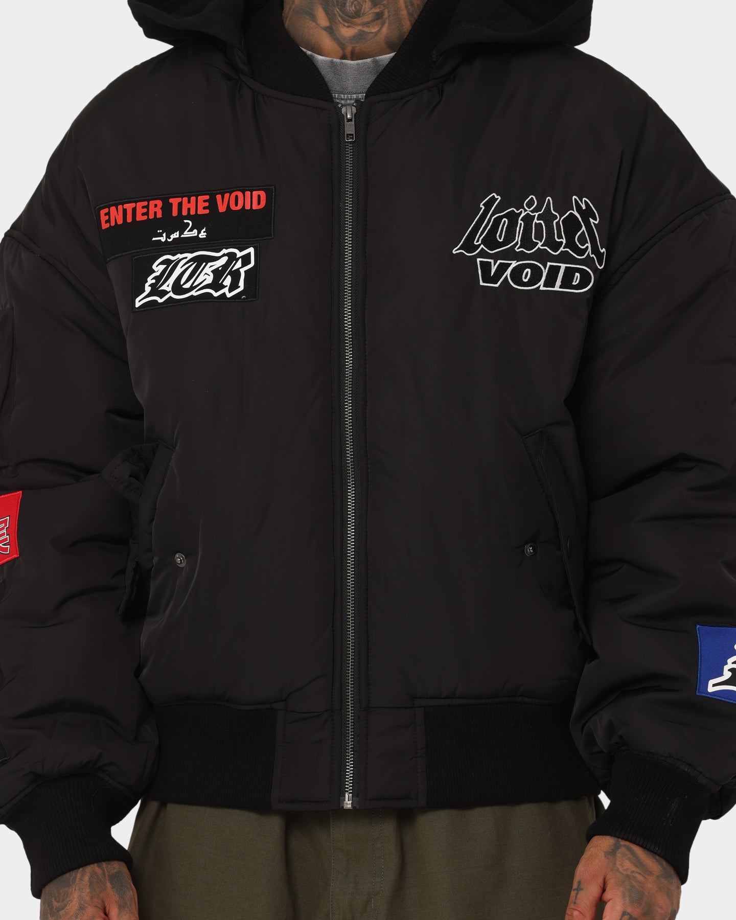 ジャケット・アウター NO MASS PROD 01 VOID BOMBER JACKET Loiter Void Bomber Jacket Black | Culture Kings US