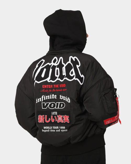 Loiter Void Bomber Jacket Black