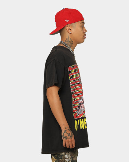 Goat Crew X Shaq Man of Steel Vintage T-Shirt Washed Black