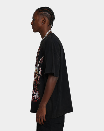 Goat Crew X Baki Hanma The Raitai Tournament Vintage T-Shirt Black Wash