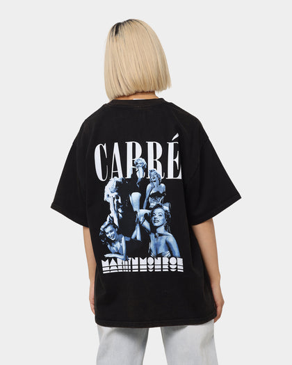 Carré X Marilyn Monroe Collage Vintage T-Shirt Washed Black