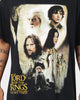 American Thrift X Lord Of The Rings The Two Towers Poster Vintage T-Shirt Washed Black
