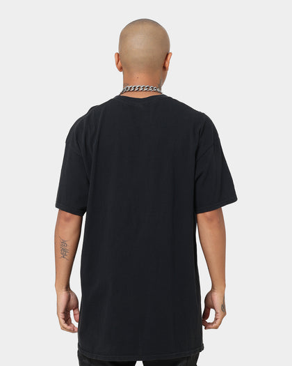 American Thrift X Lord Of The Rings The Two Towers Poster Vintage T-Shirt Washed Black